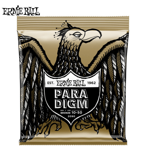 Ernie Ball 2090 Paradigm 80/20 Bronze Acoustic Guitar Strings 10-50
