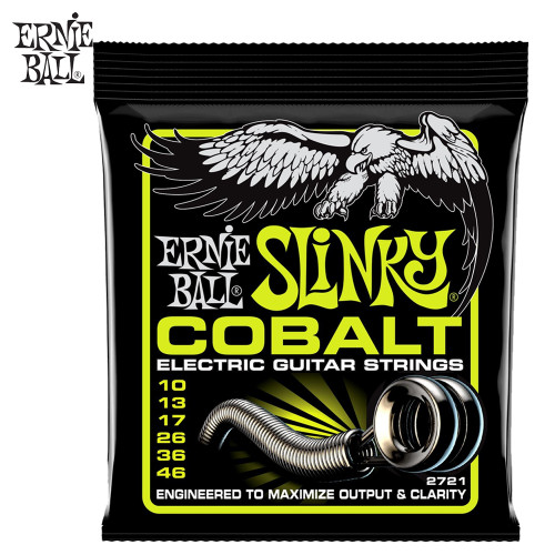 Ernie Ball 2721 Regular Slinky Cobalt Electric Guitar Strings 10-46