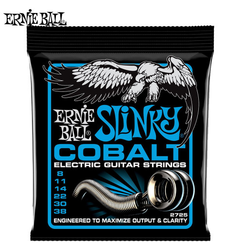 Ernie Ball 2725 Extra Slinky Cobalt Electric Guitar Strings 8-38
