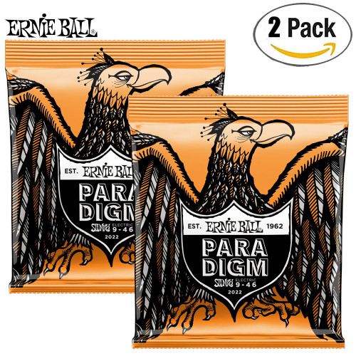 2-PACK Ernie Ball 2022 Paradigm Hybrid Slinky Nickel Electric Guitar Strings 09-46