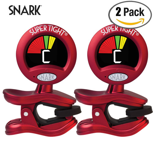 2-PACK Snark ST-2 Super Tight Multi-Instrument Chromatic Tuner Red 2-PACK Snark ST-2 Super Tight Multi-Instrument Chromatic Tuner Red