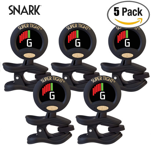 5-PACK Snark ST-8 Super Tight Guitar - All Instrument Clip On Tuner  5-PACK Snark ST-8 Super Tight Guitar - All Instrument Clip On Tuner