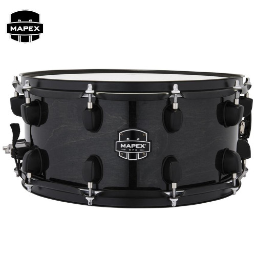 Mapex MPX 14" x 6.5" Maple Snare Drum Transparent Midnight Black MPNMP4650BMB Mapex MPX 14" x 6.5" Maple Snare Drum Transparent Midnight Black MPNMP4650BMB
