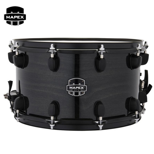 Mapex MPX 14" x 8" Maple Snare Drum Transparent Midnight Black MPNMP4800BMB Mapex MPX 14" x 8" Maple Snare Drum Transparent Midnight Black MPNMP4800BMB