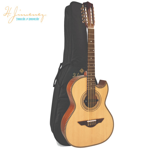 H. Jimenez LBQ1E El Estandar Bajo Quinto 10 String Acoustic Electric Guitar