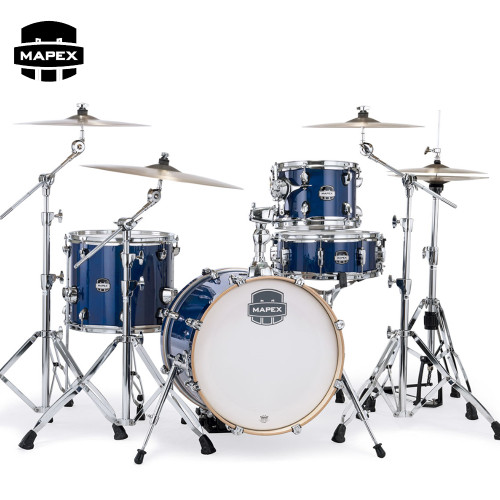 Mapex Mars Maple Series 4-Piece Bop Drum Shell Pack Midnight Blue MM486SOD Mapex Mars Maple Series 4-Piece Bop Drum Shell Pack Midnight Blue MM486SOD