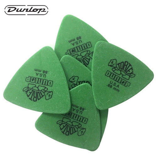 6-PACK Dunlop Tortex Triangle Shape 0.88mm Guitar Picks Green 431P.88 6-PACK Dunlop Tortex Triangle Shape 0.88mm Guitar Picks Green 431P.88