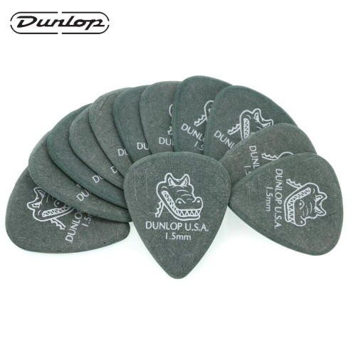 12-PACK Dunlop 417P1.5 Gator Grip Guitar Picks 1.5mm Green 12-PACK Dunlop 417P1.5 Gator Grip Guitar Picks 1.5mm Green