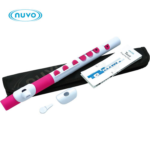 Nuvo TooT 2.0 Pre-Flute Instrument for Beginner Musicians - White/Pink N430TWPK Nuvo TooT 2.0 Pre-Flute Instrument for Beginner Musicians - White/Pink N430TWPK