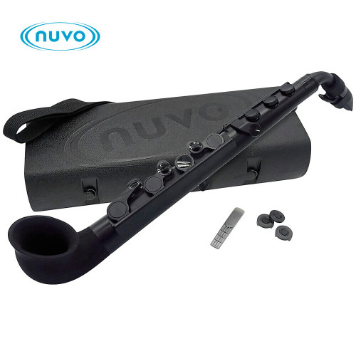 Nuvo jSax Pre-Saxophone Instrument for Beginner- Black/Black N520JBBK