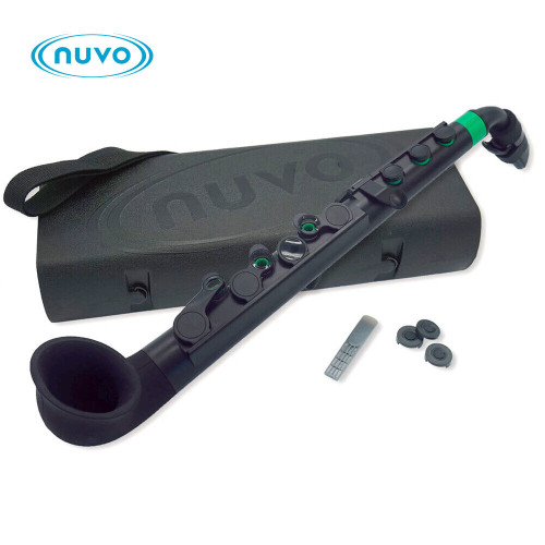 Nuvo jSax Pre-Saxophone Instrument for Beginner - Black/Green N520JBGN
