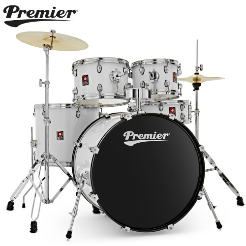 Premier Revolution 22" 5-Piece Complete Drum Kit White PR22-DKWHW