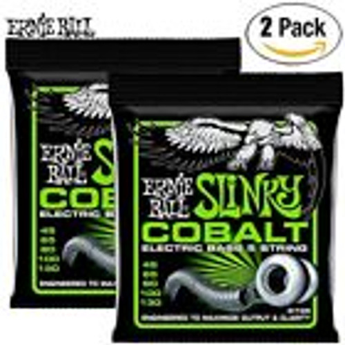 2-PACK Ernie Ball 2736 5-String Reg Slinky Cobalt Electric Bass Strings 45-130 2-PACK Ernie Ball 2736 5-String Reg Slinky Cobalt Electric Bass Strings 45-130
