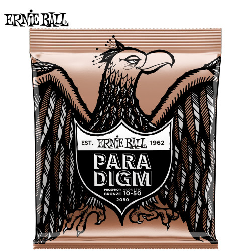Ernie Ball 2080 Paradigm Phosphor Bronze Acoustic Guitar Strings 10-50