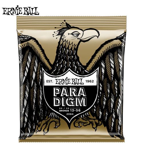 Ernie Ball 2084 Paradigm 80/20 Bronze Acoustic Guitar Strings 13-56