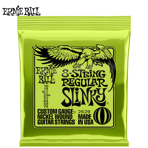 Ernie Ball 2629 Regular Slinky Nickel 8-String Electric Guitar Strings 10-74
