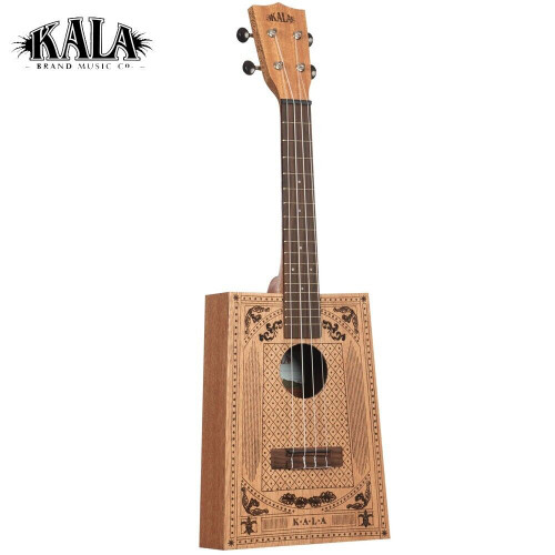 Kala KA-CB-VICT-C Victorian Cigar Box Meranti Concert Ukulele Satin With Bag