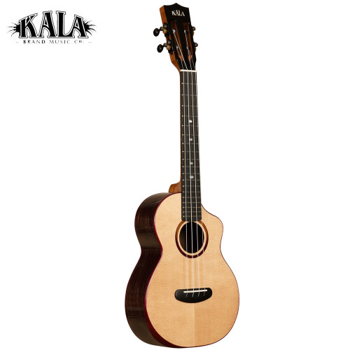 Kala Contour All Solid Spruce Rosewood Cutaway Tenor Ukulele KA-CT-SSRW-TG-C Kala Contour All Solid Spruce Rosewood Cutaway Tenor Ukulele KA-CT-SSRW-TG-C