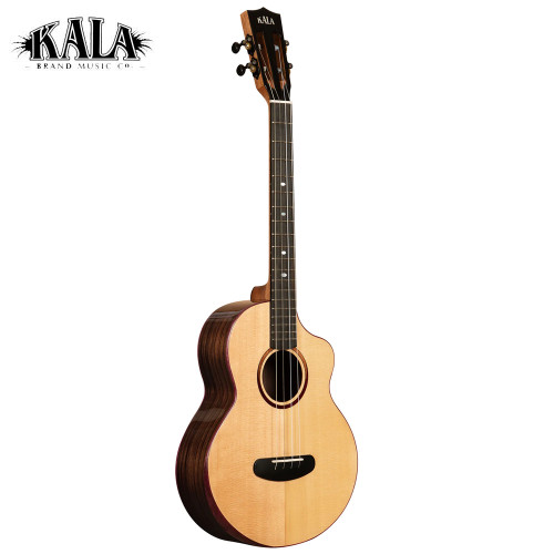 Kala Contour All Solid Spruce Rosewood Cutaway Baritone Ukulele KA-CT-SSRW-BG-C Kala Contour All Solid Spruce Rosewood Cutaway Baritone Ukulele KA-CT-SSRW-BG-C