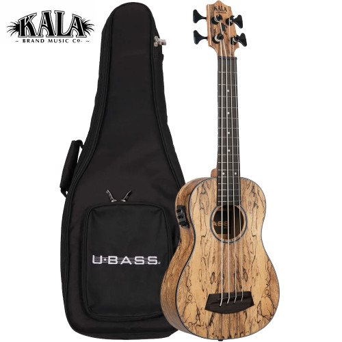 Kala U-BASS Spalted Mango Acoustic Electric Ukulele Bass UBASS-SP-MNG-FS Kala U-BASS Spalted Mango Acoustic Electric Ukulele Bass UBASS-SP-MNG-FS