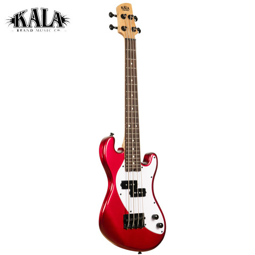 Kala UBASS Solid Body 4-String Fretted Electric Bass Red UBASS-SB-RD-FS Kala UBASS Solid Body 4-String Fretted Electric Bass Red UBASS-SB-RD-FS