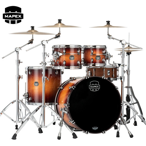 Mapex Saturn Evolution Classic Maple 4-PC Shell Pack Exotic Sunburst SE529XEMPO Mapex Saturn Evolution Classic Maple 4-PC Shell Pack Exotic Sunburst SE529XEMPO