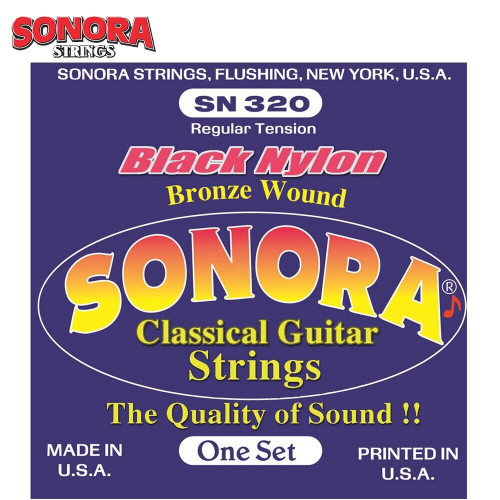 Sonora Classical Strings Black Nylon. Juego De Cuerdas Para Guitarra Clásica