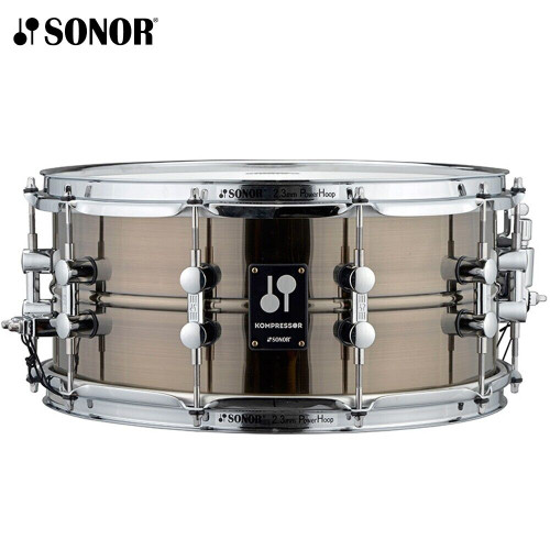 Sonor KOMPRESSOR 14" x 6.5" Brass Snare Drum Black Nickel Plated KS-1465-SDB Sonor KOMPRESSOR 14" x 6.5" Brass Snare Drum Black Nickel Plated KS-1465-SDB