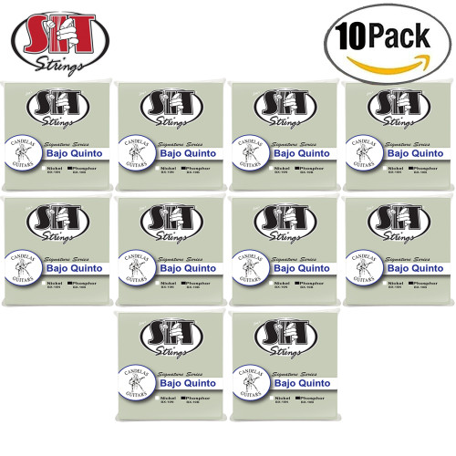 10-PACK SIT BX-10B Phosphor Bronze 10-String Bajo Quinto Loop End Guitar Strings 10-PACK SIT BX-10B Phosphor Bronze 10-String Bajo Quinto Loop End Guitar Strings