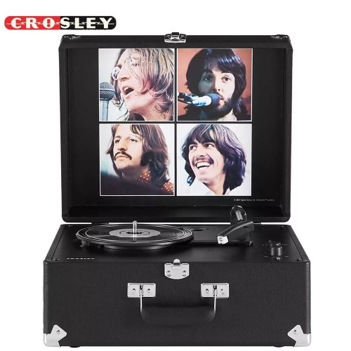 Crosley CR6253C-BB 3-Speed Bluetooth in/Out Suitcase Turntable - The Beatles
