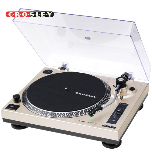 Crosley C100BT-CP C100BT 2-Speed Bluetooth Turntable - Champagne