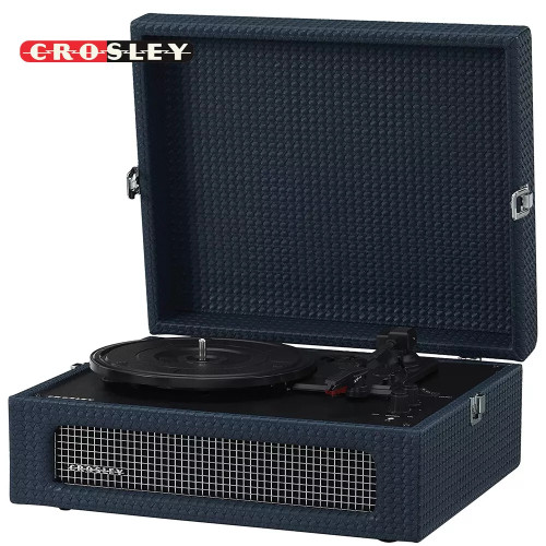 Crosley CR8017B-NY 3 Speed Voyager Portable Record Player Turntable - Navy
