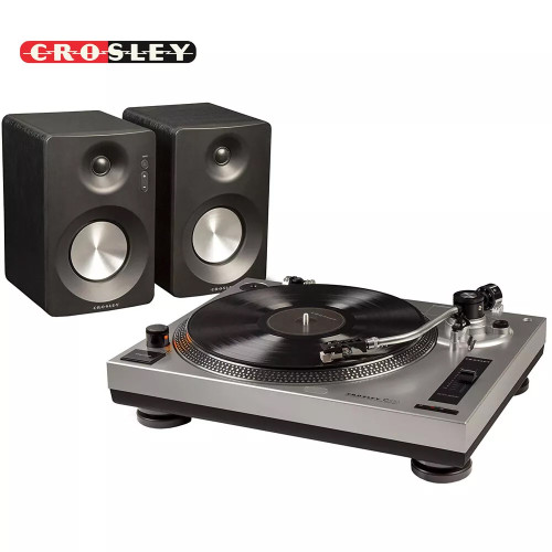 Crosley K100 K-Series 2-Speed Bluetooth Turntable System With Dual Speakers