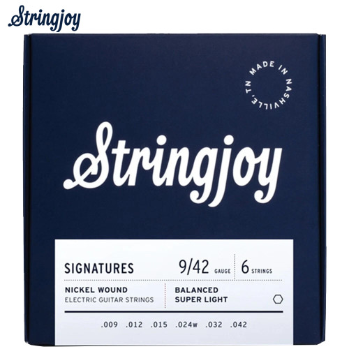 Stringjoy BAL9 Signatures Nickel Balanced Electric Guitar Strings 9-42