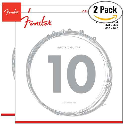 2-PACK Fender 150R Original 150's Pure Nickel Regular Electric Guitar Strings 10-46 2-PACK Fender 150R Original 150's Pure Nickel Regular Electric Guitar Strings 10-46