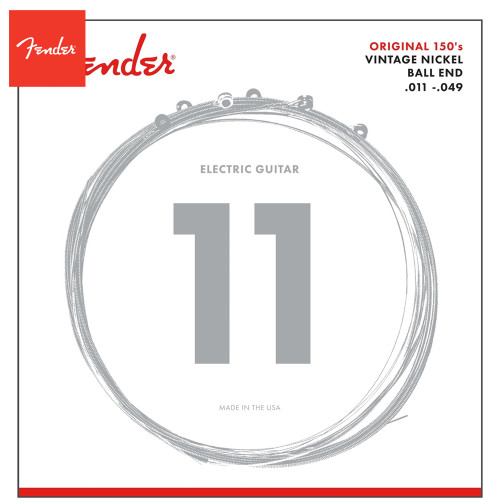 Fender 150M Original 150's Pure Nickel Medium Electric Guitar Strings 11-49 Fender 150M Original 150's Pure Nickel Medium Electric Guitar Strings 11-49