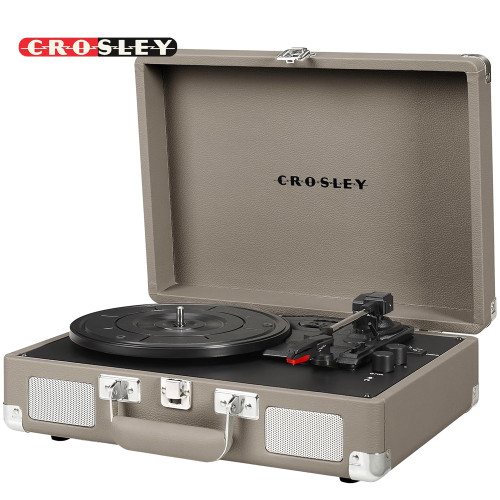 Crosley CR8005F-TE Cruiser Plus 3-Speed Bluetooth Record Player Taupe