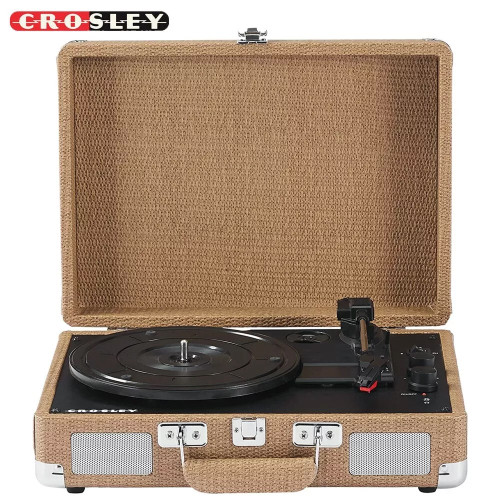 Crosley CR8005F-BW Cruiser Plus Vintage 3-Speed Bluetooth in/Out Basketweave