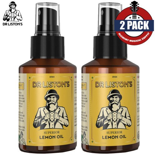 2-PACK Dr Liston's Superior Lemon Oil Fretboard Cleaner & Conditioner DR-SLO-100