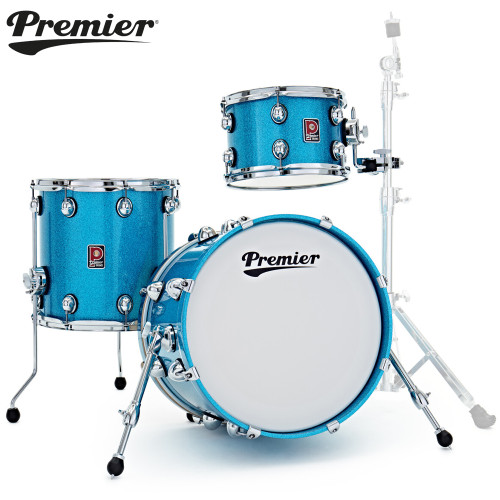 Premier Genista Heritage 3PC 18" Aqua Sparkle Drum Shell Pack PGH18-3SPAQX Premier Genista Heritage 3PC 18" Aqua Sparkle Drum Shell Pack PGH18-3SPAQX