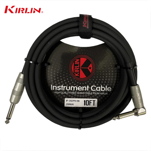 Kirlin Original Series 10FT 1/4" Straight To Right Instrument Cable Kirlin Original Series 10FT 1/4" Straight To Right Instrument Cable