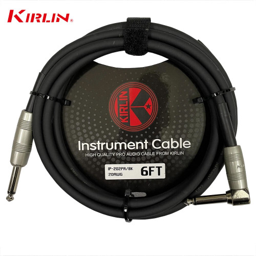 Kirlin Original Series 6FT 1/4" Straight To Right Instrument Cable Kirlin Original Series 6FT 1/4" Straight To Right Instrument Cable