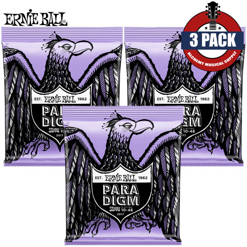 3-PACK Ernie Ball 2017 Paradigm Ultra Slinky Nickel Electric Guitar Strings 10-48