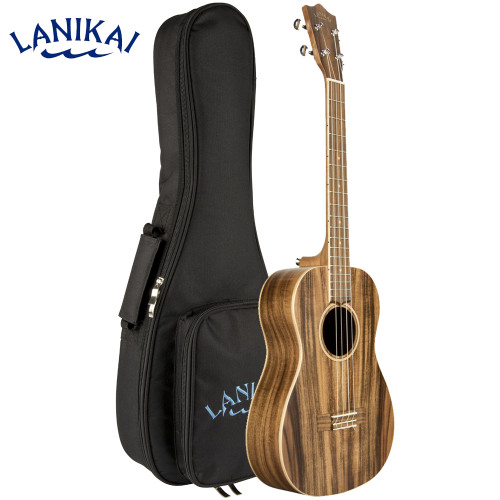 Lanikai ACST-B Solid Acacia Top Baritone Size Ukulele Natural With Padded Gig Bag Lanikai ACST-B Solid Acacia Top Baritone Size Ukulele Natural With Padded Gig Bag