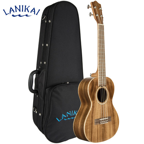 Lanikai ACS-T All Solid Acacia Series Tenor Size Satin Ukulele With Foam Case Lanikai ACS-T All Solid Acacia Series Tenor Size Satin Ukulele With Foam Case