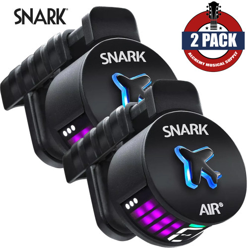 2-PACK Snark AIR Clip-On Chromatic Guitar Tuner with Colorful LED Display 2-PACK Snark AIR Clip-On Chromatic Guitar Tuner with Colorful LED Display