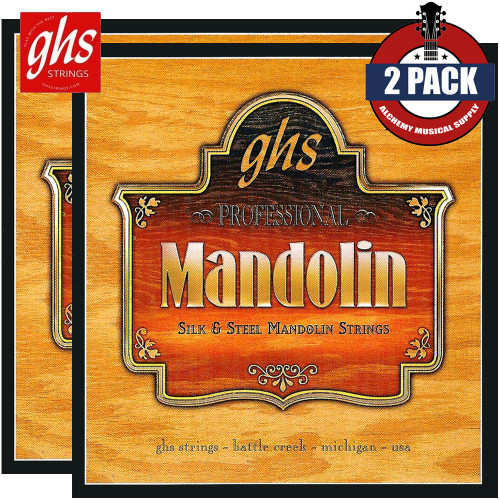 2-PACK GHS LS250 Silk & Steel Mandolin Strings Regular 11-40 Loop End 2-PACK GHS LS250 Silk & Steel Mandolin Strings Regular 11-40 Loop End