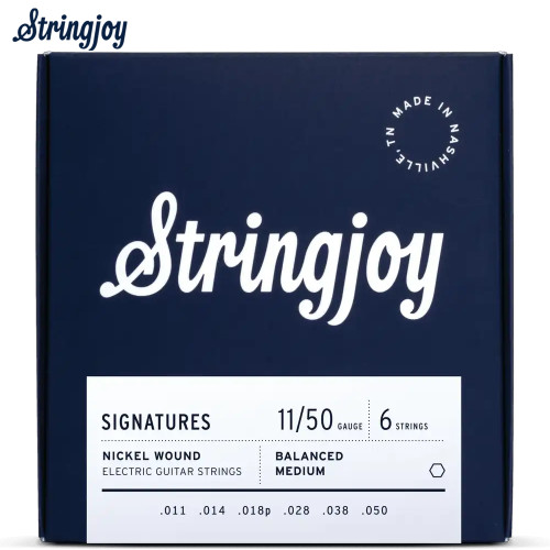 Stringjoy BAL11 Signatures Nickel Balanced Electric Guitar Strings 11-50 Stringjoy BAL11 Signatures Nickel Balanced Electric Guitar Strings 11-50