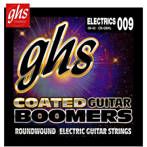 GHS CB-GBXL Coated Boomers Extra Light Electric Guitar Strings 9-42