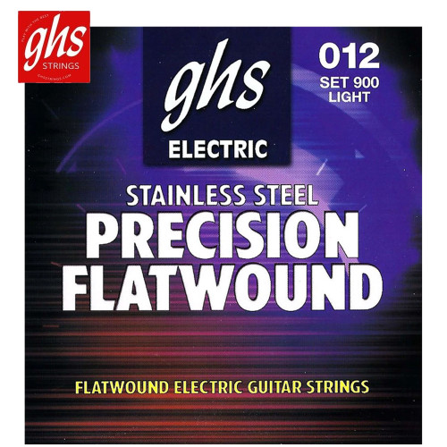 GHS 900 Flatwound Stainless Steel Electric Guitar Strings Light 12-50